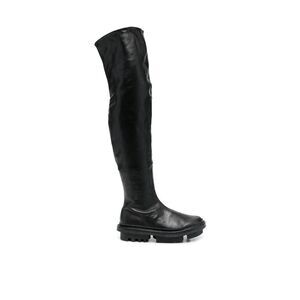 TRIPPEN Women's Over-the-Knee Leather Boots Women BLACK